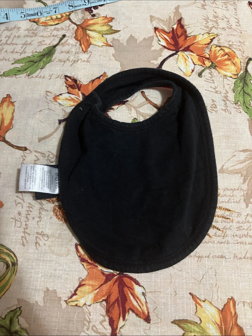 Infant Bib in Red and Black